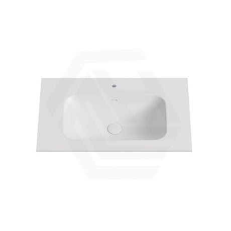 600-1800mm Lukka Chasey Solid Surface Stone Basin with Overflow 12 O'clock Semi-Drilled or Drilled Tap Hole
