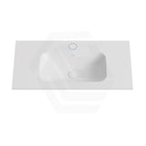 600-1500mm Lukka Chasey Solid Surface Stone Basin with Overflow 12 O'clock Semi-Drilled Tap Hole