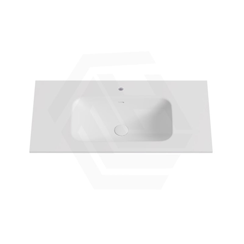 600-1800mm Lukka Chasey Solid Surface Stone Basin with Overflow 12 O'clock Semi-Drilled or Drilled Tap Hole