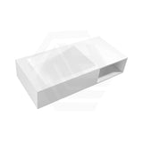 Lukka Crete 1000x460x200mm Matt White Rectangle Solid Surface Stone Wall Hung Basin