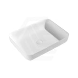 Lukka Kliff 550x400x130mm Matt White Rectangle Solid Surface Above Counter Basin