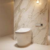 Lukka Ceramic Back to Wall Smart Toilet 684x408x474mm - Gloss White