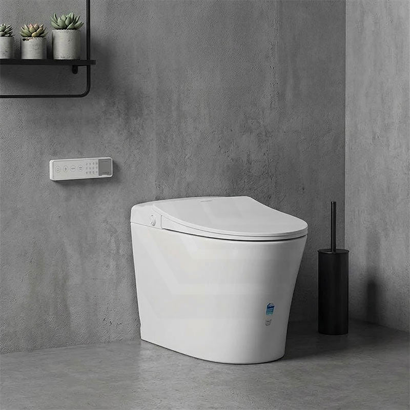 Lukka Ceramic Back to Wall Smart Toilet 684x408x474mm - Gloss White