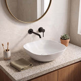 Lukka Perry Solid Surface Stone Above Counter Basin NO Overflow 400/550/630mm - Matt White