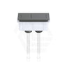 Lukka Square Dual Flush Toilet Water Tank Press Button Colors Available