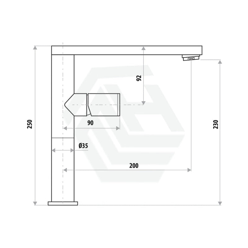 Linkware Gabe Sink Mixer Brushed Nickel Swivel Mixers