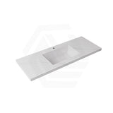 40mm Thick Lukka Carrara White Sintered Stone Seamless Joined with Fine Ceramic Basin