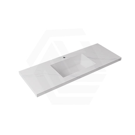 40mm Thick Lukka Carrara White Sintered Stone Seamless Joined with Fine Ceramic Basin