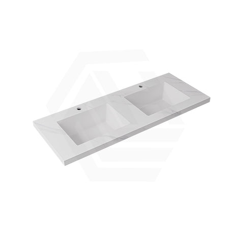 40mm Thick Lukka Carrara White Sintered Stone Seamless Joined with Fine Ceramic Basin