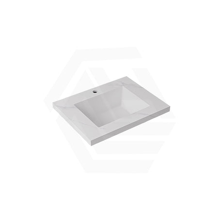 40mm Thick Lukka Carrara White Sintered Stone Seamless Joined with Fine Ceramic Basin