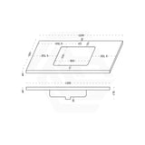 40mm Thick Lukka Carrara Gold Sintered Stone Seamless Joined with Fine Ceramic Basin