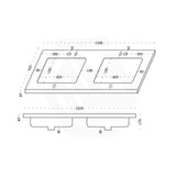 40mm Thick Lukka Carrara Gold Sintered Stone Seamless Joined with Fine Ceramic Basin