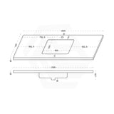 40mm Thick Lukka Carrara Gold Sintered Stone Seamless Joined with Fine Ceramic Basin