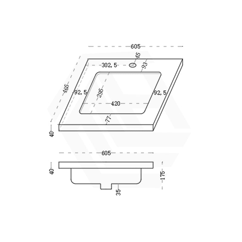 40mm Thick Lukka Carrara Gold Sintered Stone Seamless Joined with Fine Ceramic Basin