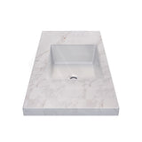 40mm Thick Lukka Carrara Gold Sintered Stone Seamless Joined with Fine Ceramic Basin