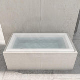 1470/1675mm Lukka Viva Square Drop in Bathtub Anti Slippery Acrylic Gloss White