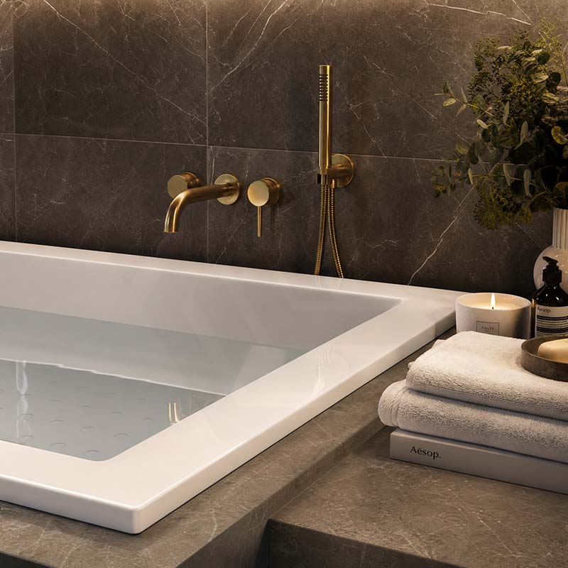 Lukka Viva Square Drop in Bathtub Anti Slippery Acrylic 1470/1675mm - Gloss White