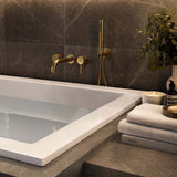 Lukka Viva Square Drop in Bathtub Anti Slippery Acrylic 1470/1675mm - Gloss White