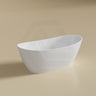 Lukka Valla Acrylic Freestanding Bathtub Overflow Available 1500/1700mm - Gloss/Matt White