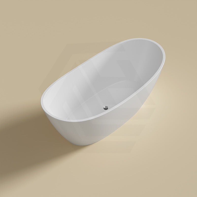 Lukka Valla Acrylic Freestanding Bathtub Overflow Available 1500/1700mm - Gloss/Matt White