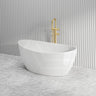 Lukka Valla Acrylic Freestanding Bathtub Overflow Available 1500/1700mm - Gloss/Matt White