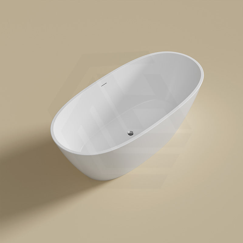 Lukka Valla Acrylic Freestanding Bathtub Overflow Available 1500/1700mm - Gloss/Matt White