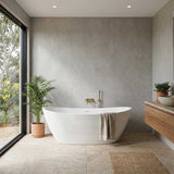 Lukka Valla Acrylic Freestanding Bathtub Overflow Available 1500/1700mm - Gloss/Matt White