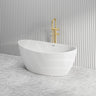 Lukka Valla Acrylic Freestanding Bathtub Overflow Available 1500/1700mm - Gloss/Matt White