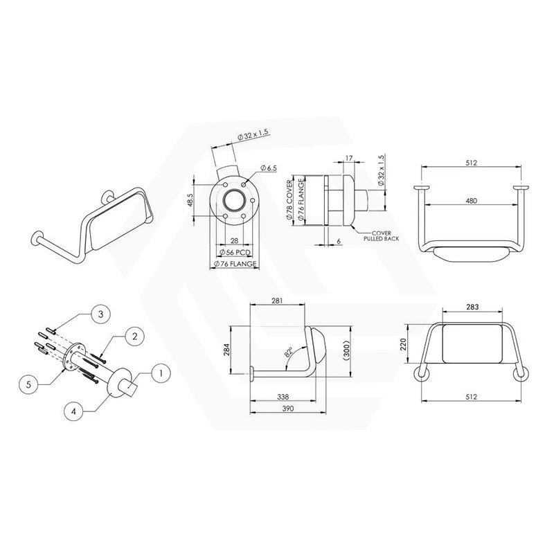 Lukka Back Rest for Accessible Toilets