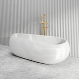 Lukka Voga Acrylic Freestanding Bathtub with Overflow Variant Colour Available 1800mm