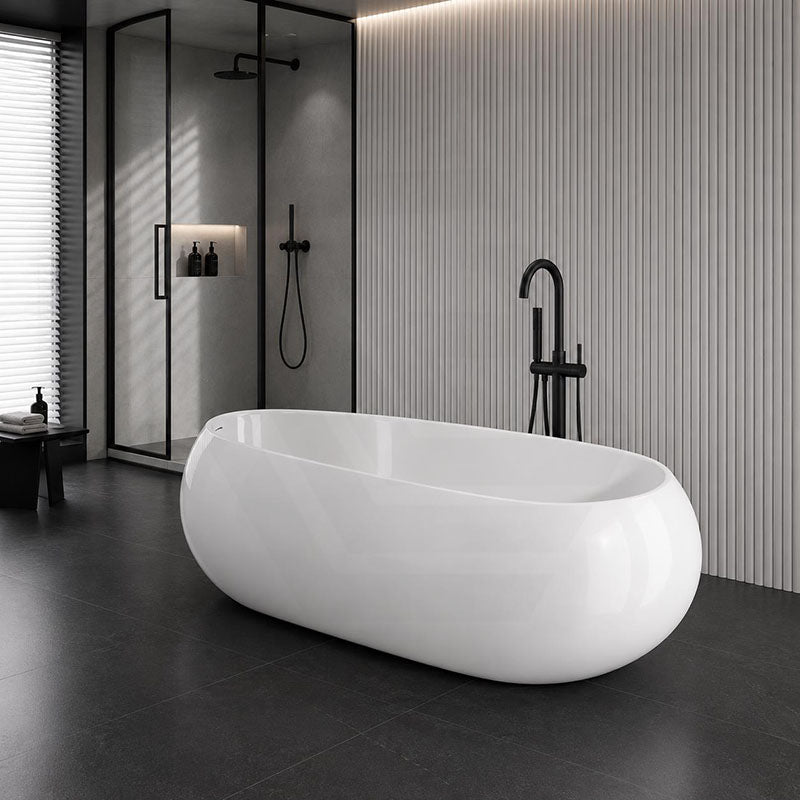 Lukka Voga Acrylic Freestanding Bathtub with Overflow Variant Colour Available 1800mm