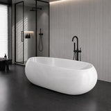 Lukka Voga Acrylic Freestanding Bathtub with Overflow Variant Colour Available 1800mm