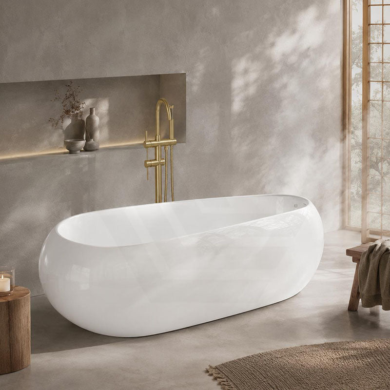 Lukka Voga Acrylic Freestanding Bathtub with Overflow Variant Colour Available 1800mm