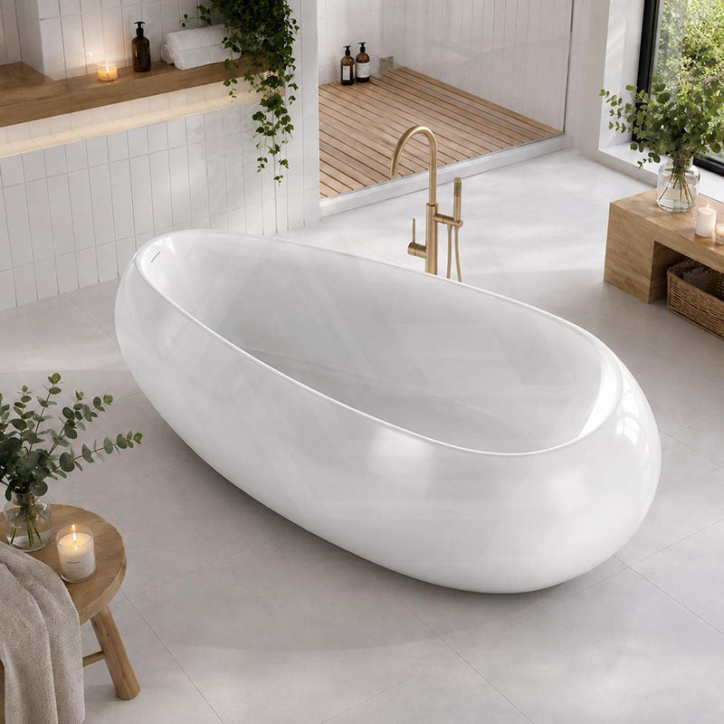 Lukka Voga Acrylic Freestanding Bathtub with Overflow Variant Colour Available 1800mm