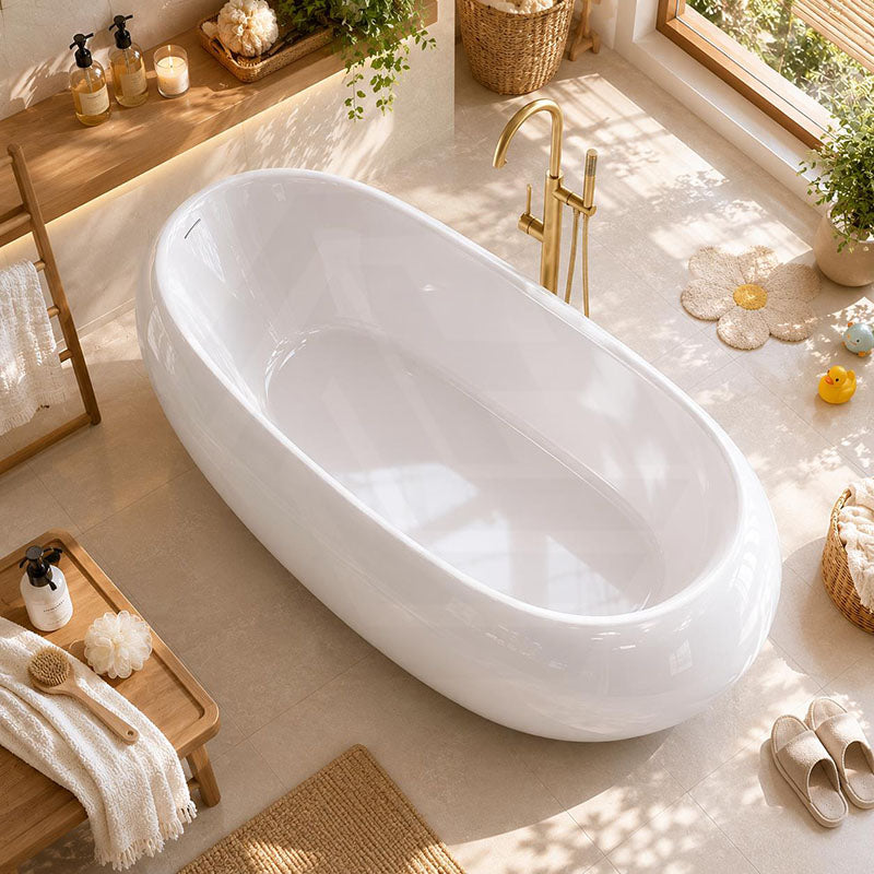 Lukka Voga Acrylic Freestanding Bathtub with Overflow Variant Colour Available 1800mm