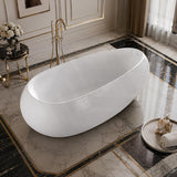 Lukka Voga Acrylic Freestanding Bathtub with Overflow Variant Colour Available 1800mm