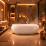 Lukka Voga Acrylic Freestanding Bathtub with Overflow Variant Colour Available 1800mm
