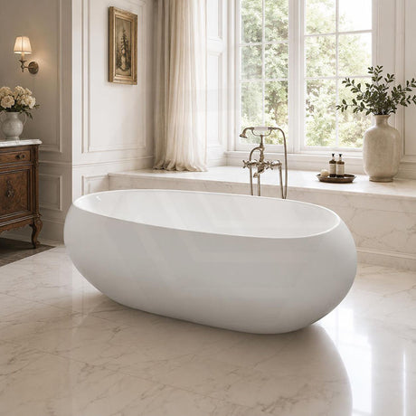 Lukka Voga Acrylic Freestanding Bathtub with Overflow Variant Colour Available 1800mm