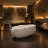 Lukka Voga Acrylic Freestanding Bathtub with Overflow Variant Colour Available 1800mm