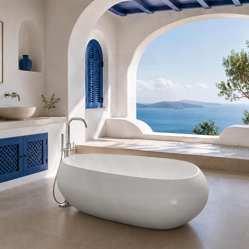 Lukka Voga Acrylic Freestanding Bathtub with Overflow Variant Colour Available 1800mm