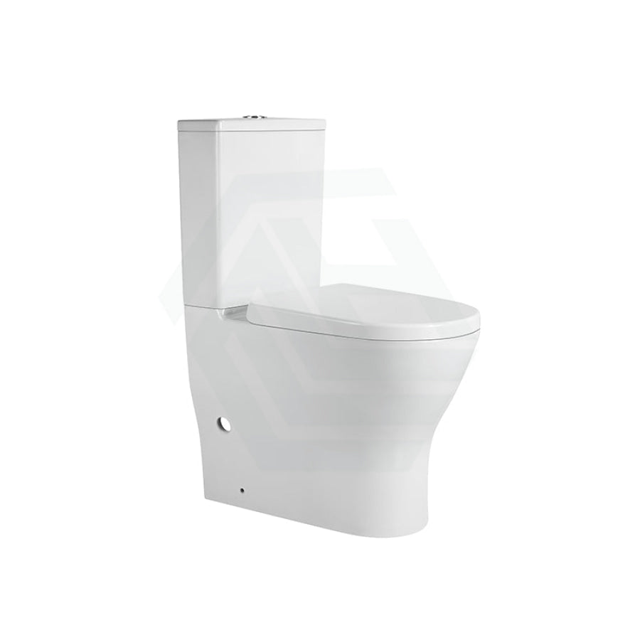 Lukka Verona 650x390x900mm Gloss White Tornado Rimless Back to Wall Toilet Suite