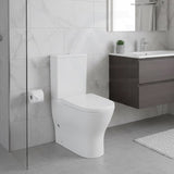 Lukka Verona Tornado Rimless Back to Wall Toilet Suite 650x390x900mm - Gloss White