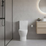 Lukka Verona Tornado Rimless Back to Wall Toilet Suite 650x390x900mm - Gloss White