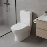 Lukka Verona Tornado Rimless Back to Wall Toilet Suite 650x390x900mm - Gloss White
