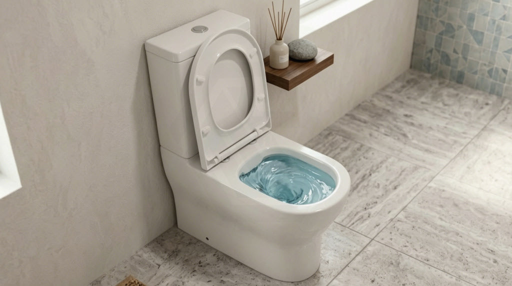 Lukka Verona Tornado Rimless Back to Wall Toilet Suite 650x390x900mm - Gloss White