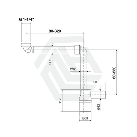 Lukka Universal Space-Saving Vanity Trap for Efficient Bathroom Drainage