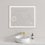900/1200mm Led Mirror Rectangle Bluetooth Magnifier Horizontal Installation Led Mirrors