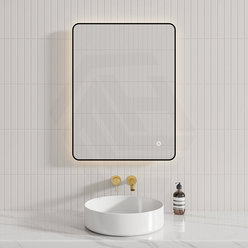 610X810mm Led Mirror Black Framed Rectangle Backlit Horizontal/ Vertical Installation Led Mirrors