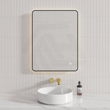 610X810mm Led Mirror Black Framed Rectangle Backlit Horizontal/ Vertical Installation Led Mirrors