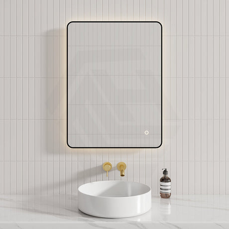 610X810mm Led Mirror Black Framed Rectangle Backlit Horizontal/ Vertical Installation Led Mirrors